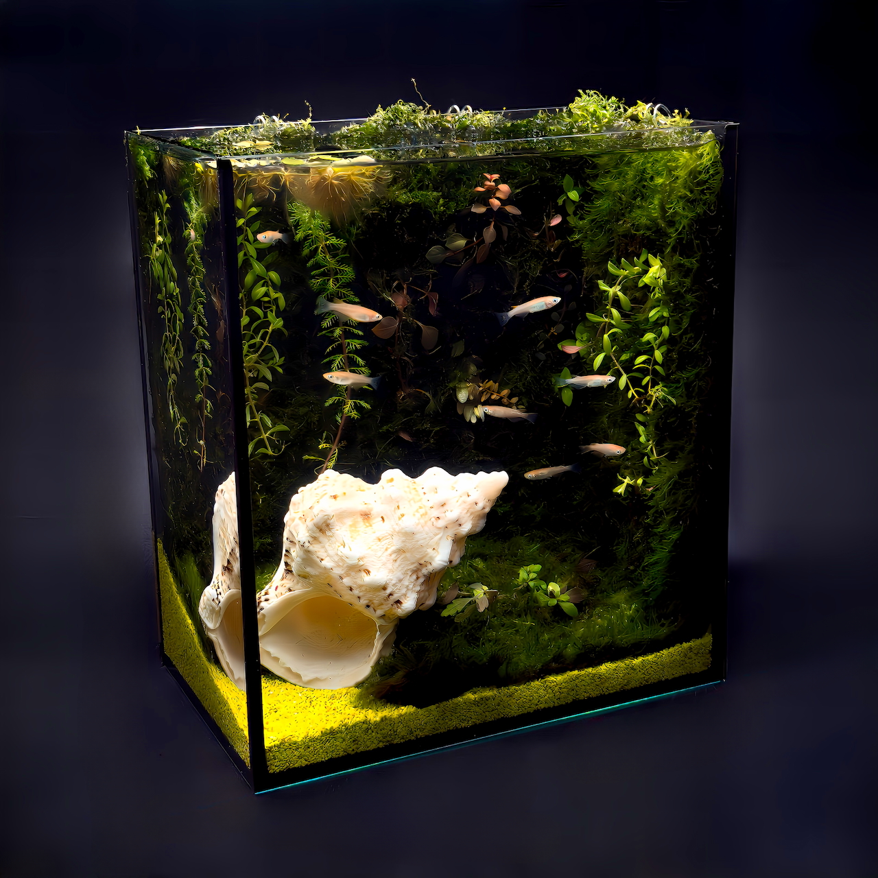 古い水槽 アクアリウム アルナ 古道具 アンティーク シャビー メダカ